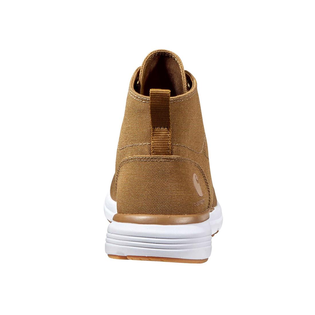 5" Women's Haslett Moc Toe Canvas Soft-Toe Chukka Brown - Image 4