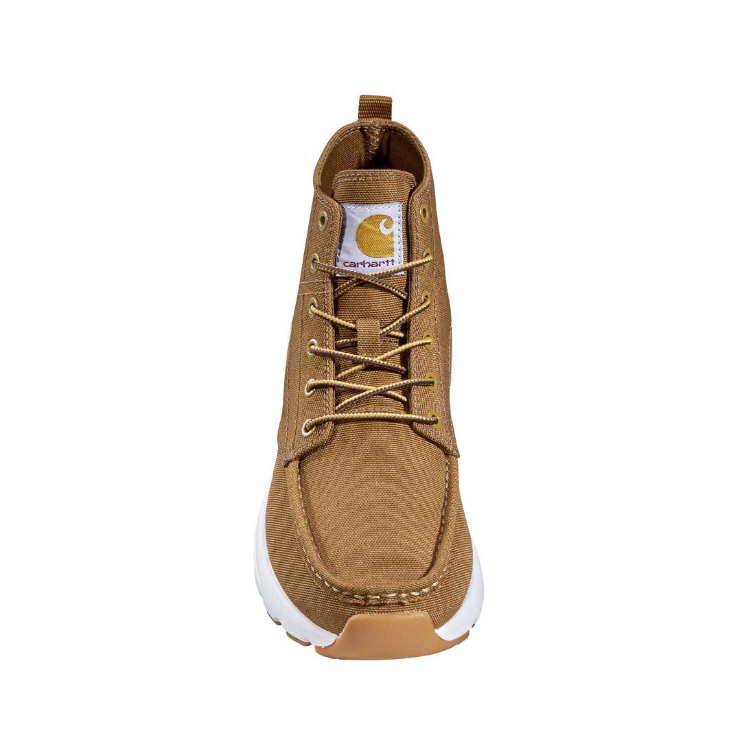 5" Women's Haslett Moc Toe Canvas Soft-Toe Chukka Brown - Image 5
