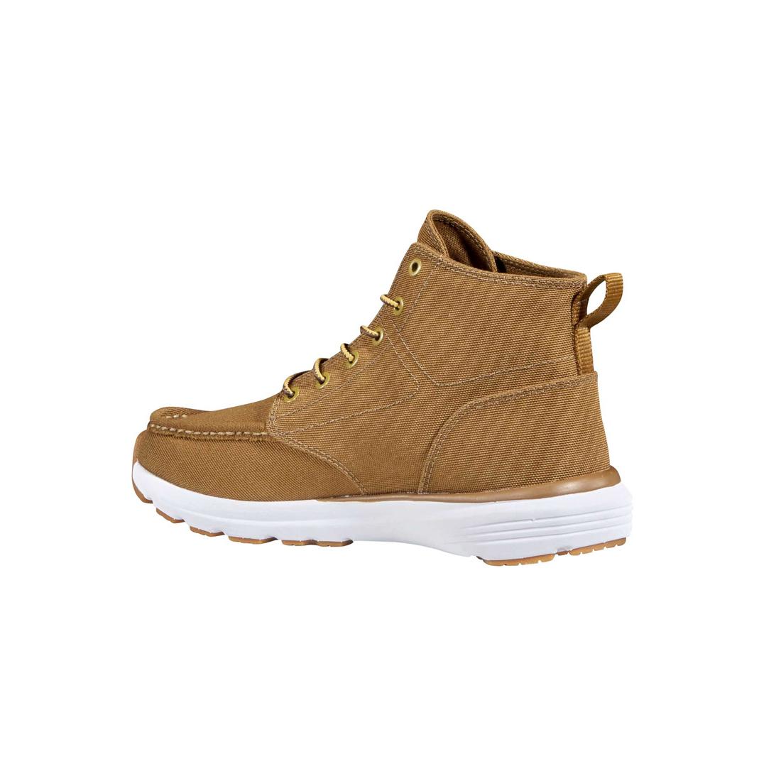 5" Women's Haslett Moc Toe Canvas Soft-Toe Chukka Brown - Image 8