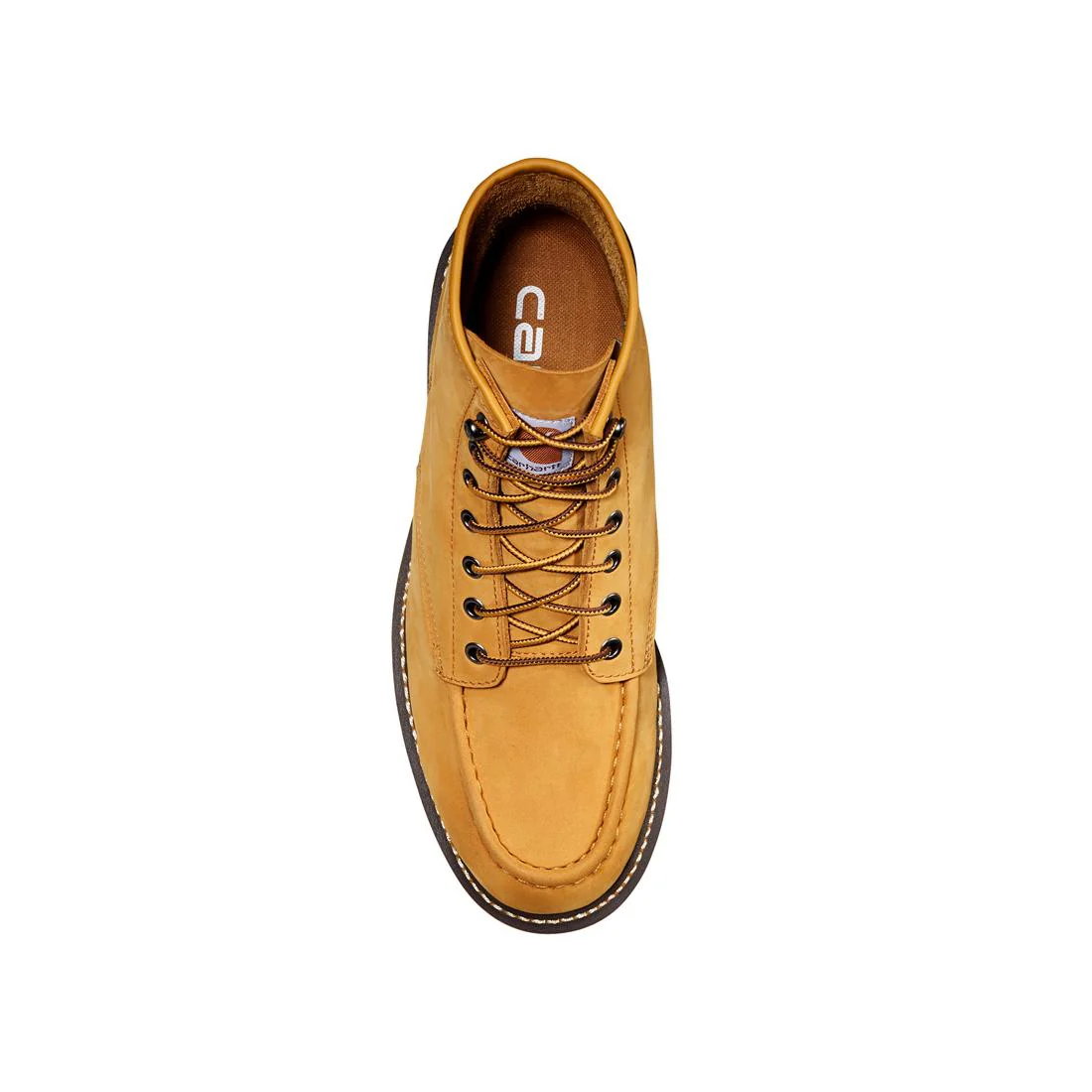 6" Women's Moc Toe Wedge Soft Toe Boot Wheat - Image 8