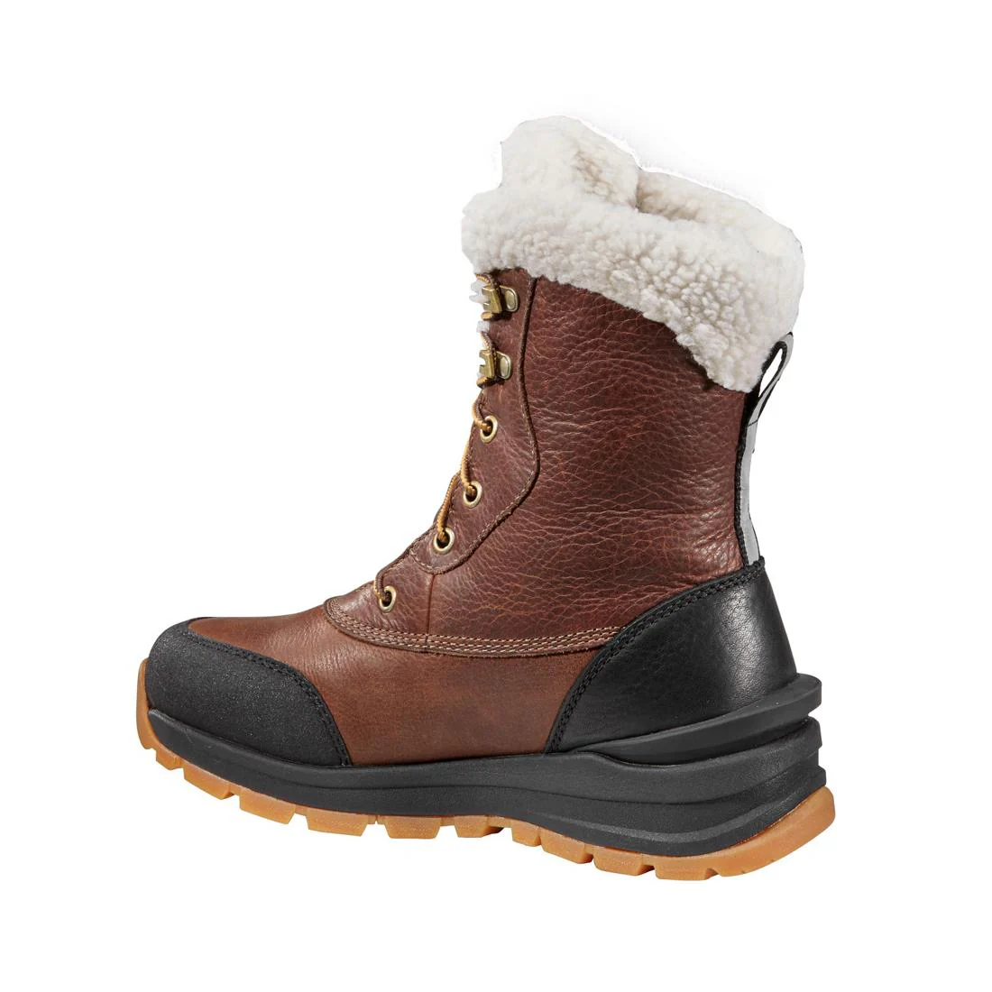 8" Women's Pellston Waterproof Insulated Winter Soft Toe Boot Red Brown - Image 7