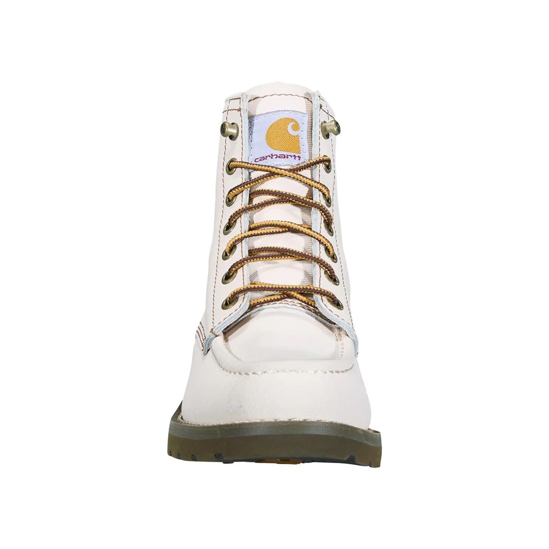 6" Women’s Wedge Unlined Soft-Toe Boot Off White - Image 4