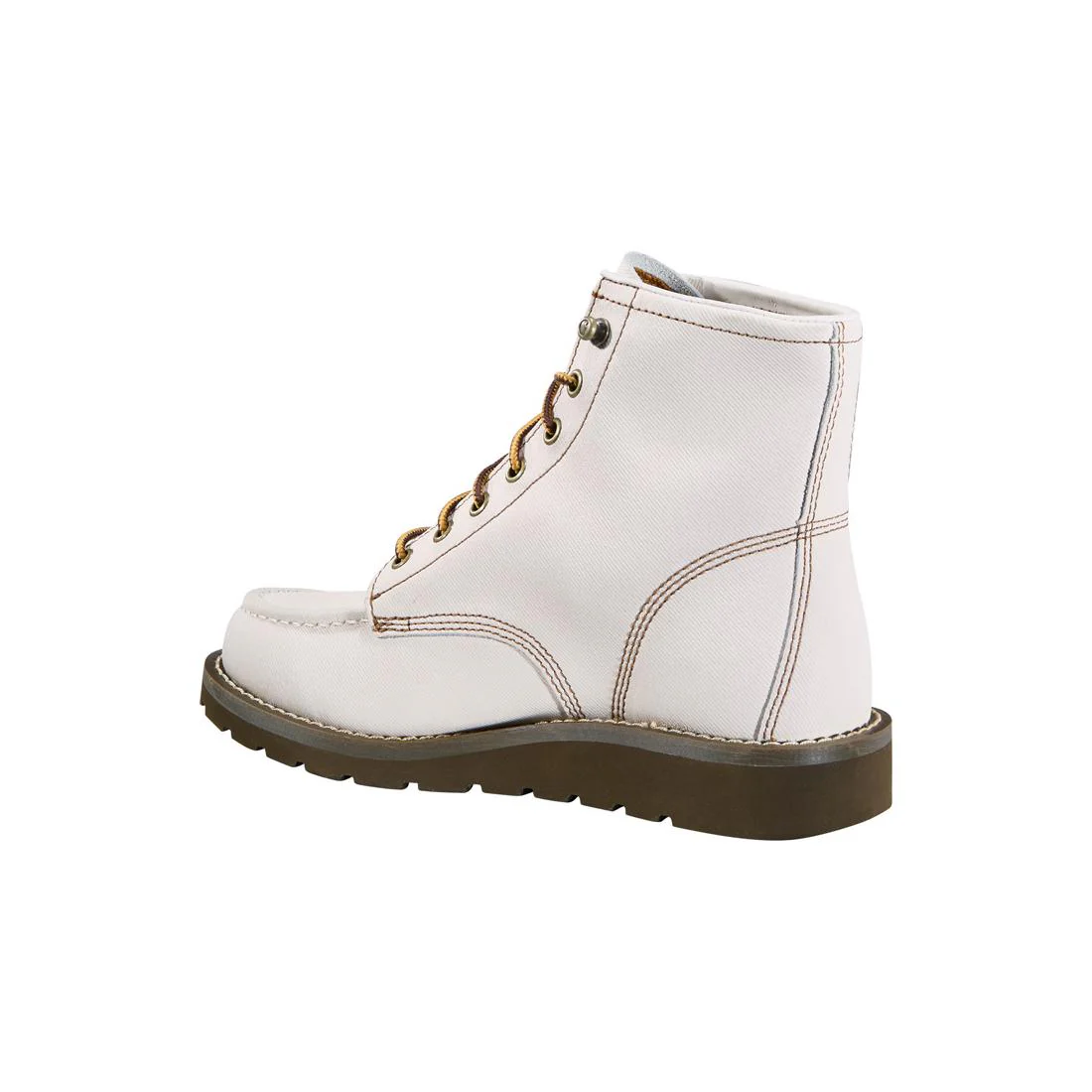 6" Women’s Wedge Unlined Soft-Toe Boot Off White - Image 7