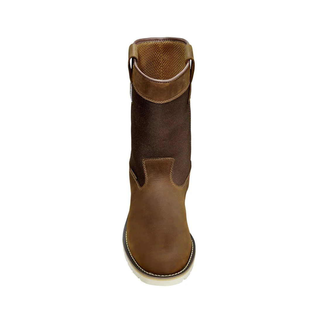 10" Women's Wellington Soft-Toe Waterproof Pull On Wedge Work Boot Brown - Image 4