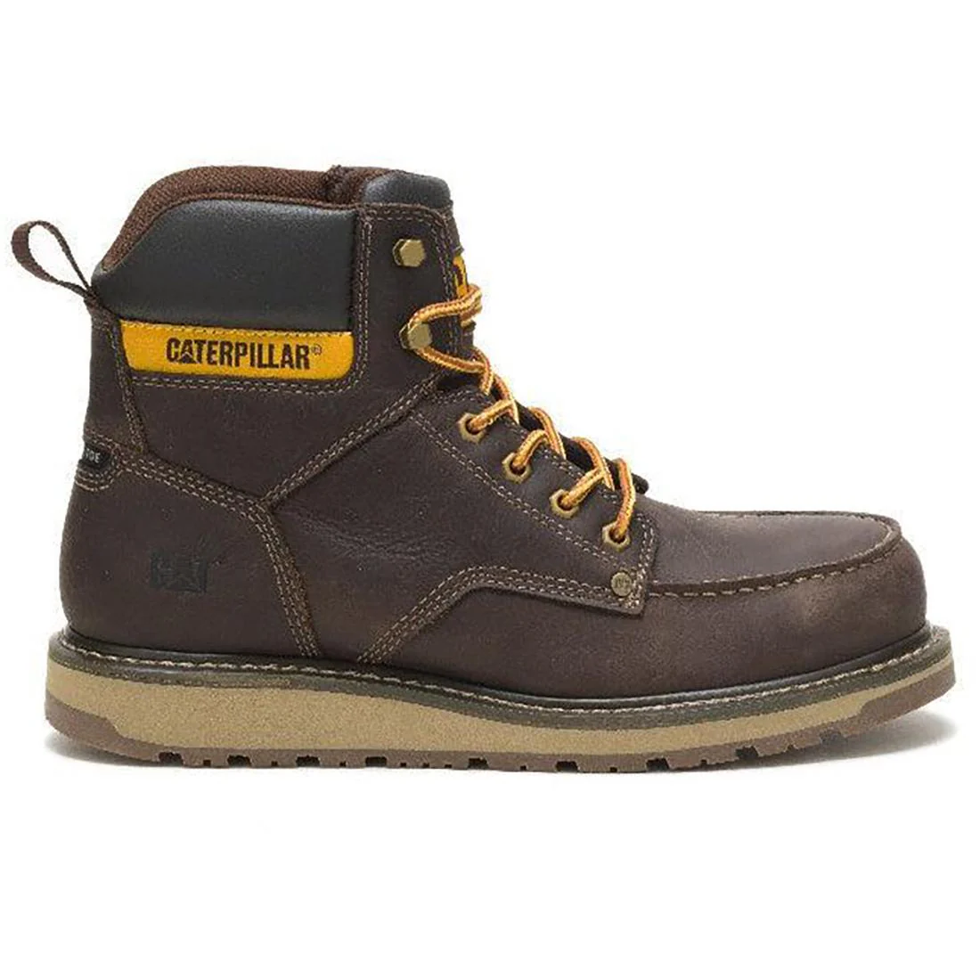Calibrate Steel-Toe Work Boot Dark Brown