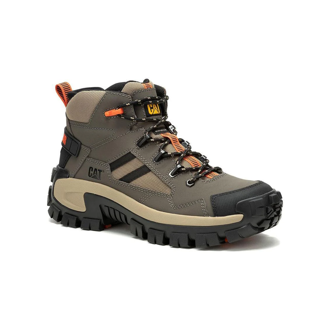 Invader Mid Vent Composite-Toe Work Boot Tan/Green - Image 2