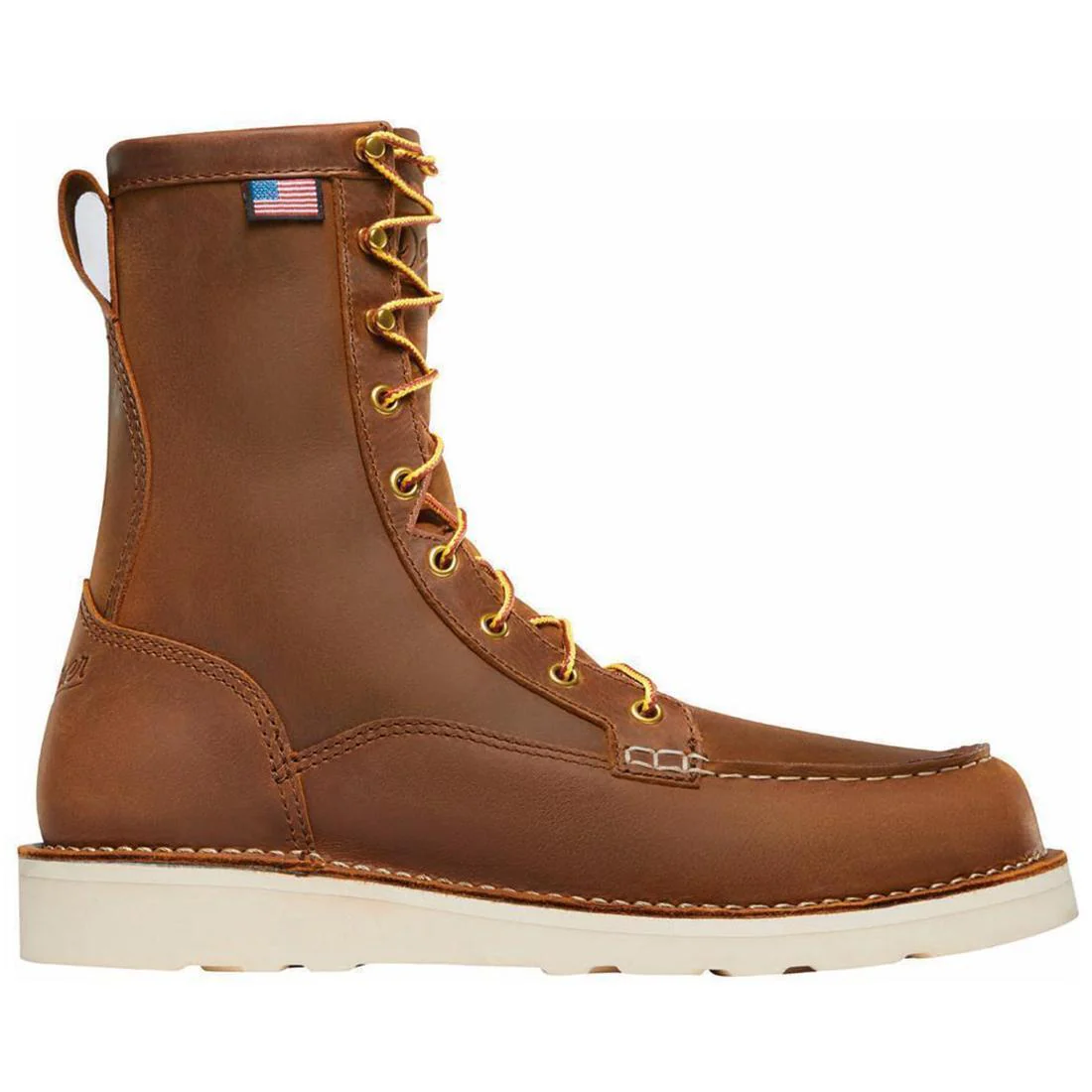 Bull Run 8" Moc Toe Soft Toe Work Boot Tobacco
