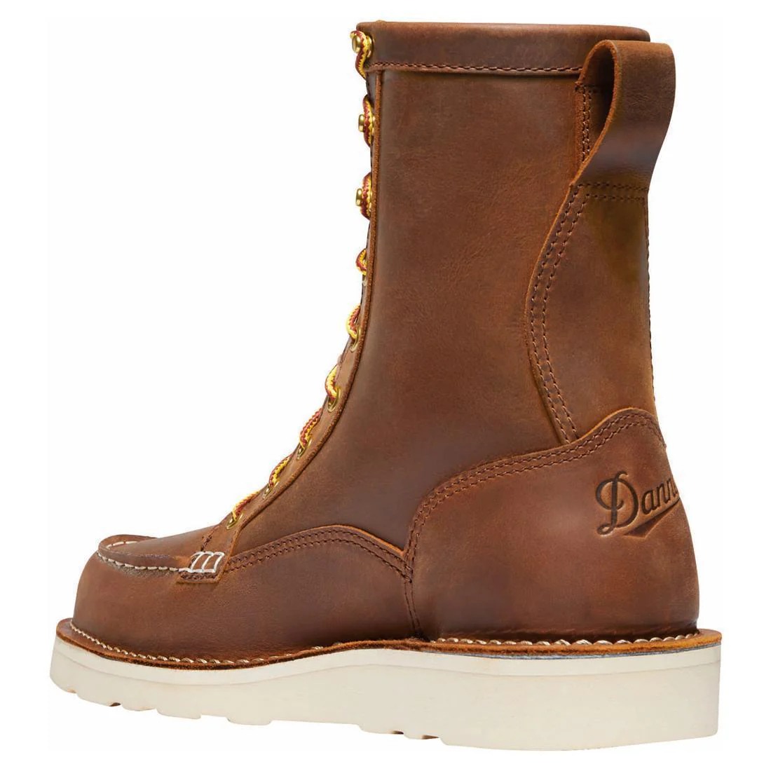 Bull Run 8" Moc Toe Steel Toe Work Boot Tobacco - Image 5