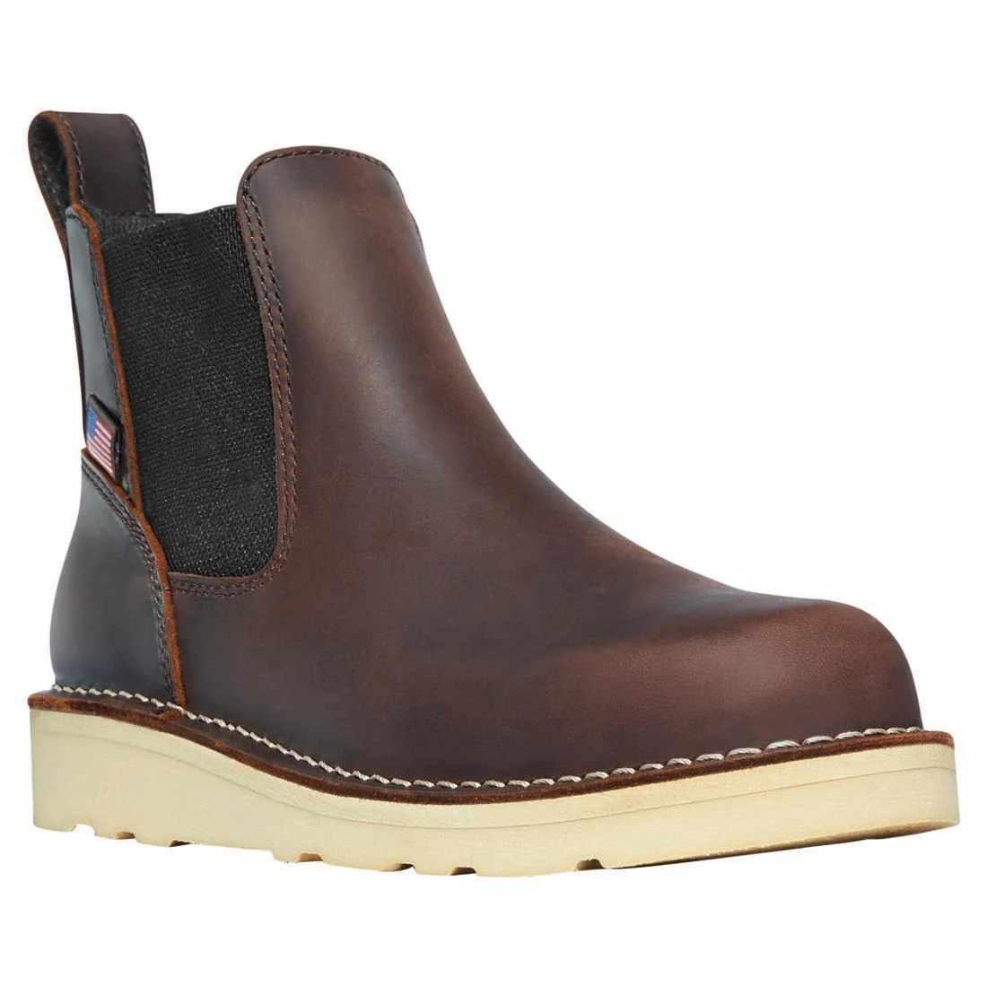 Bull Run Chelsea Women’s 5" Soft Toe Work Boot Brown - Image 2