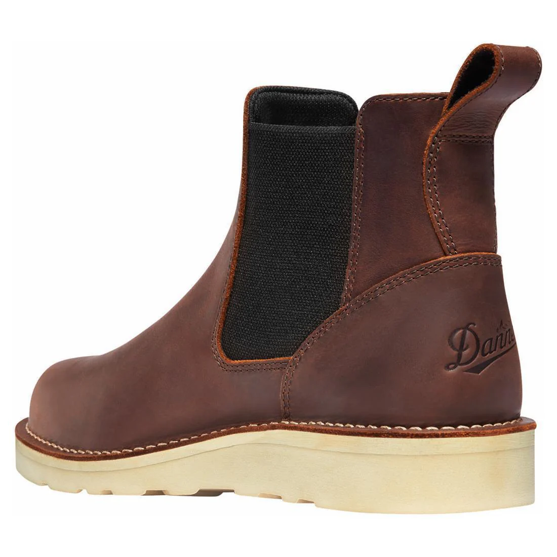 Bull Run Chelsea 6" Soft Toe Work Boot Brown - Image 5