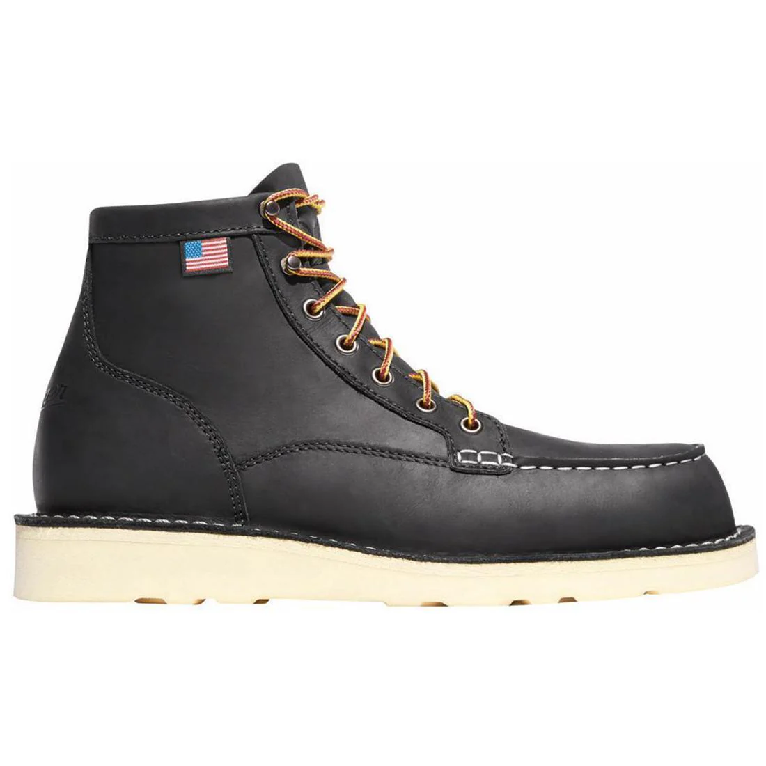 Bull Run Moc Toe 6" Soft Toe Work Boot Black