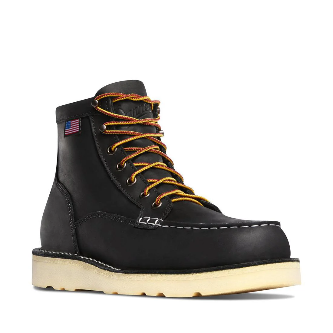 Bull Run Moc Toe 6" Soft Toe Work Boot Black - Image 2