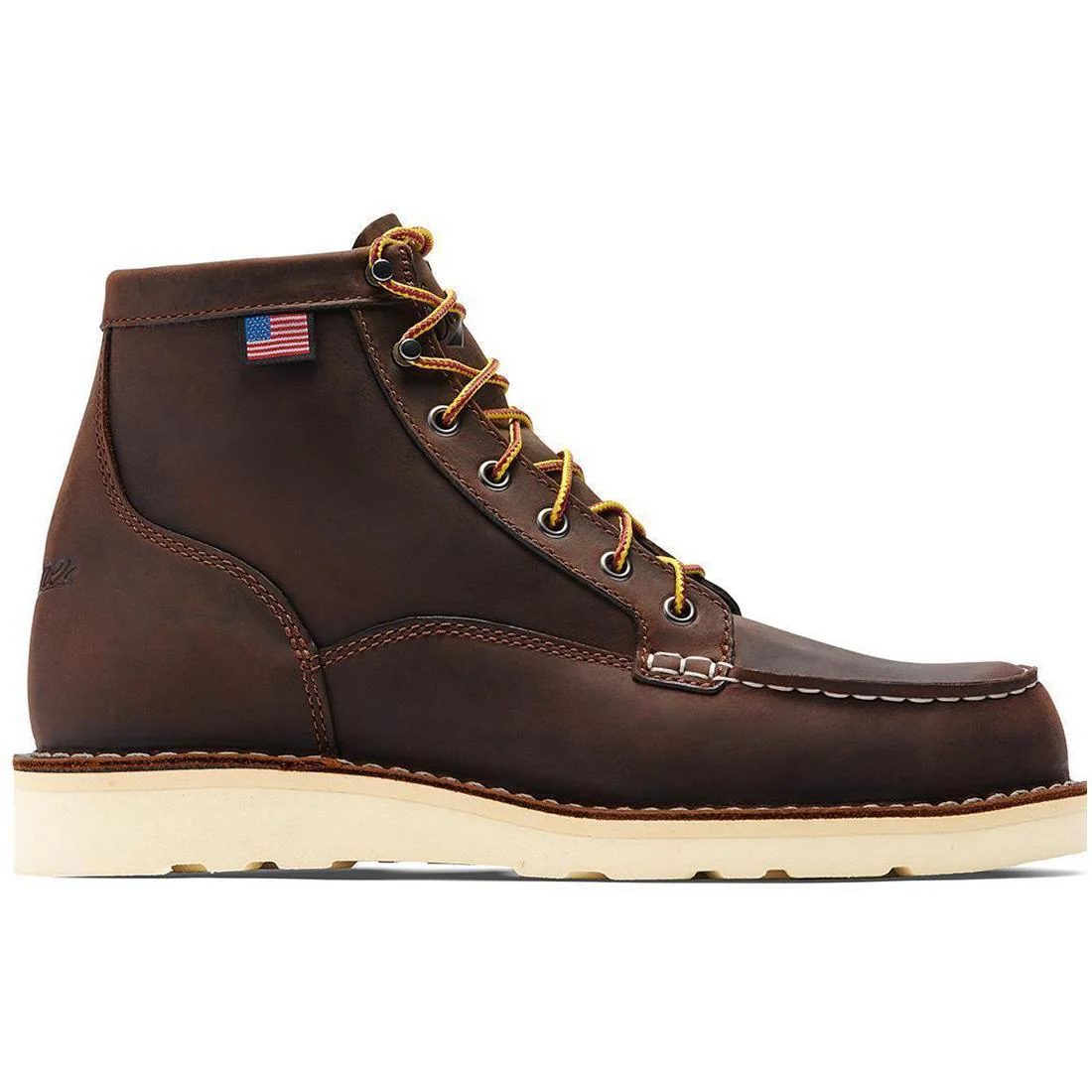 Bull Run Moc Toe 6" Steel Toe Work Boot Brown