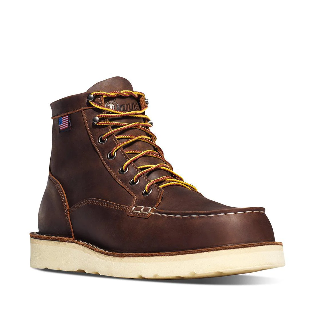 Bull Run Moc Toe 6" Steel Toe Work Boot Brown - Image 2