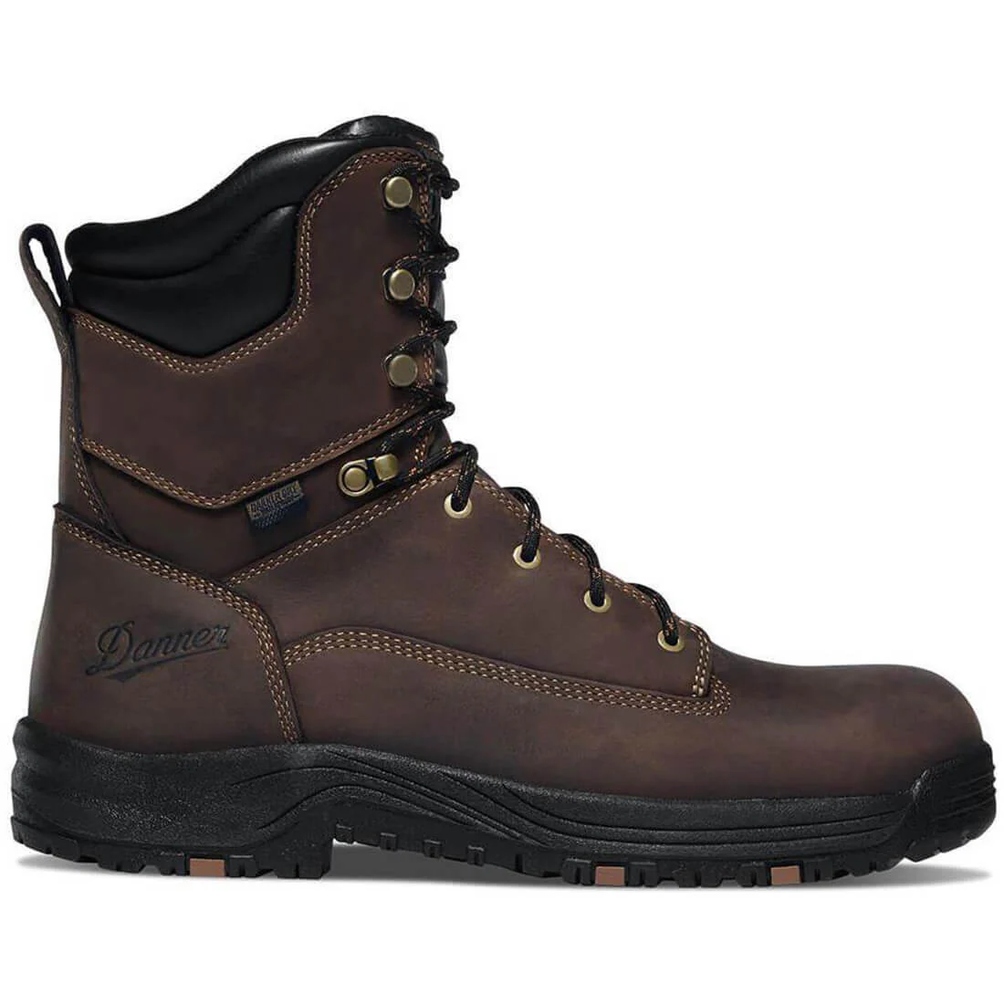 Caliper 8" Danner Dry Alloy Toe Work Boot Brown