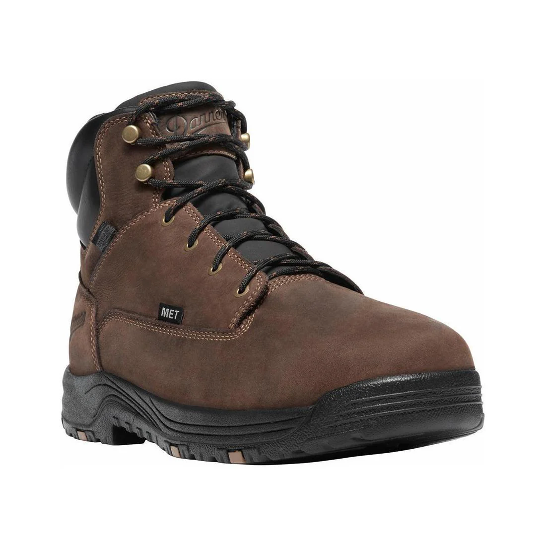 Caliper 6" Danner Alloy Toe Dry Met Guard Work Boot Brown - Image 2