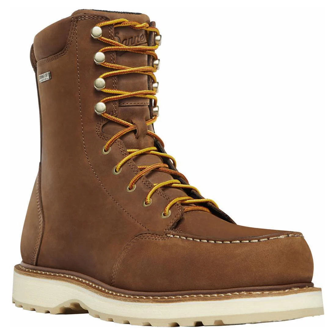 Cedar River Moc Toe 8" Soft Toe Work Boot Brown - Image 2