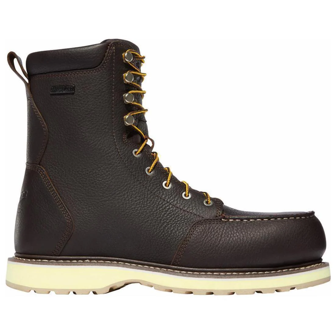 Cedar River Moc Toe 8" Soft Toe Work Boot Dark Brown