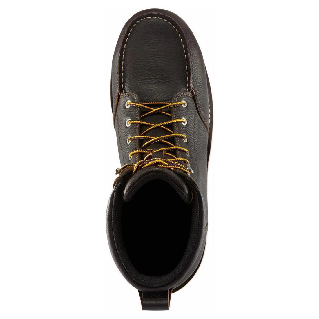 Cedar River Moc Toe 8" Alloy Toe Work Boot Dark Brown - Image 4