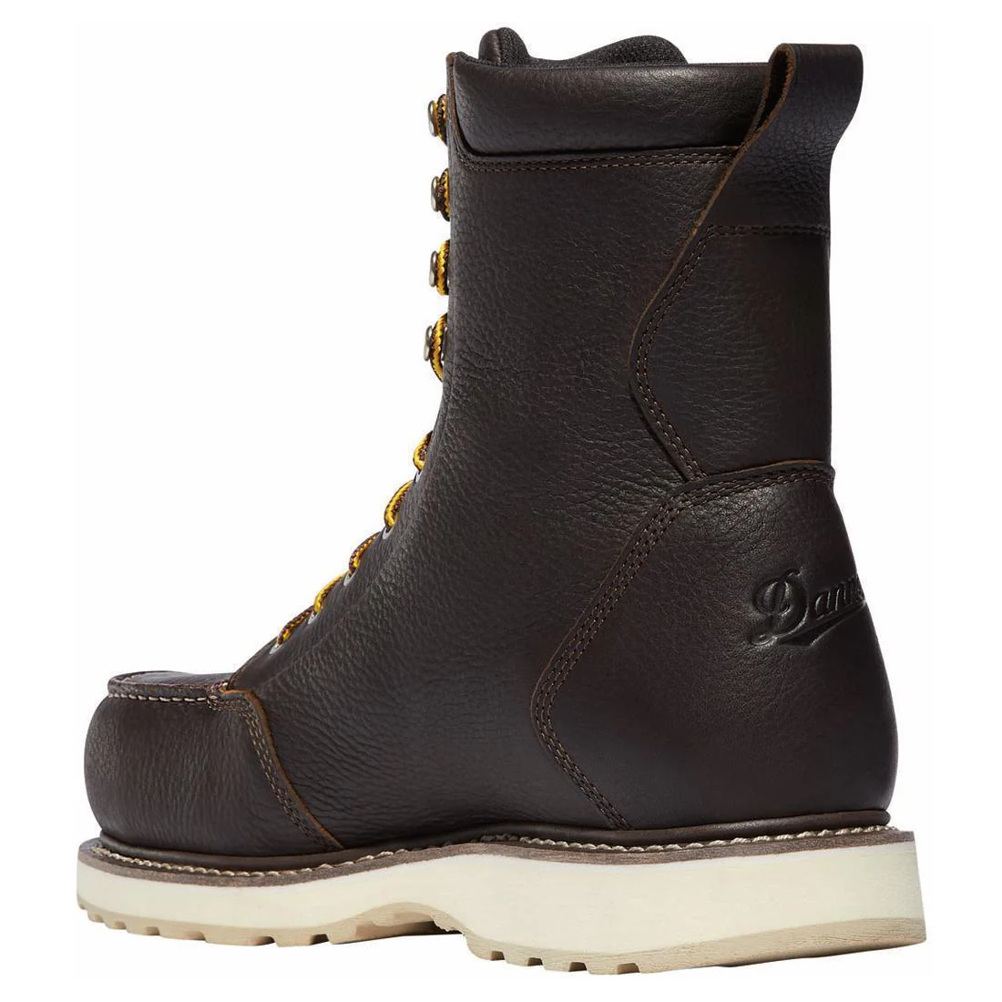 Cedar River Moc Toe 8" Alloy Toe Work Boot Dark Brown - Image 5