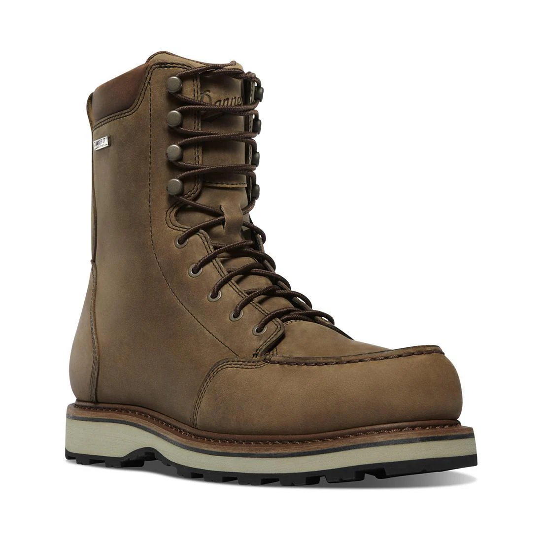 Cedar River Moc Toe Hunter 8" Soft Toe Work Boot Light Beige - Image 2