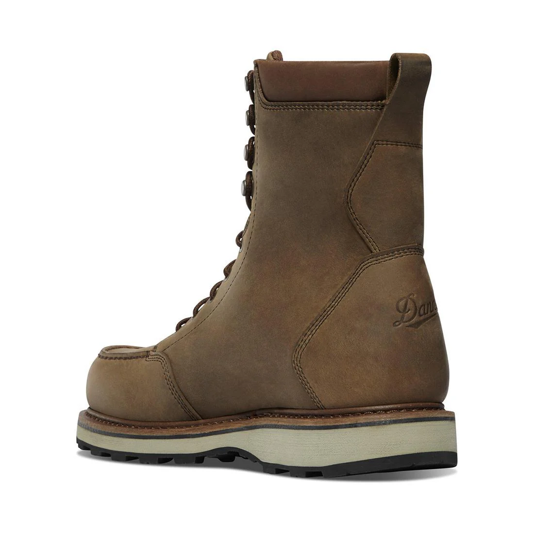 Cedar River Moc Toe Hunter 8" Soft Toe Work Boot Light Beige - Image 5