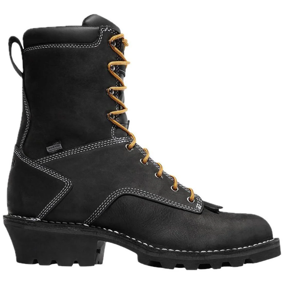 Logger 8" Soft Toe Work Boot Black