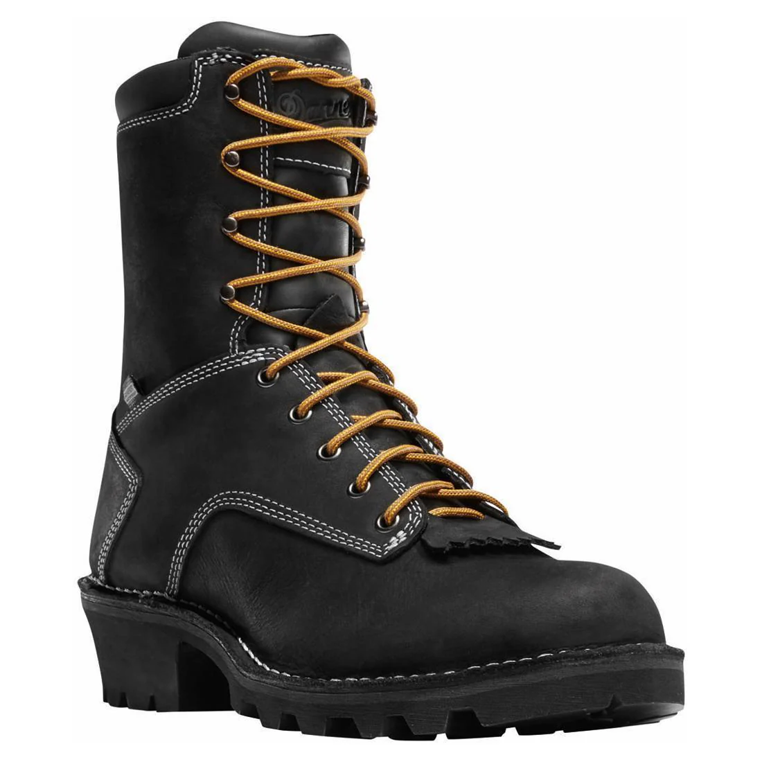 Logger 8" Soft Toe Work Boot Black - Image 2