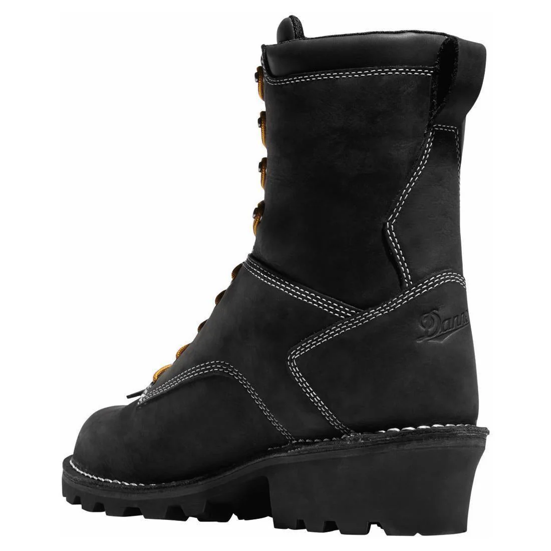 Logger 8" Soft Toe Work Boot Black - Image 5