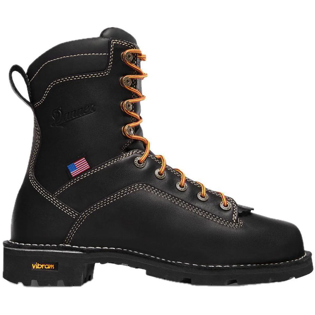 Quarry USA 8" Soft Toe Work Boot Black