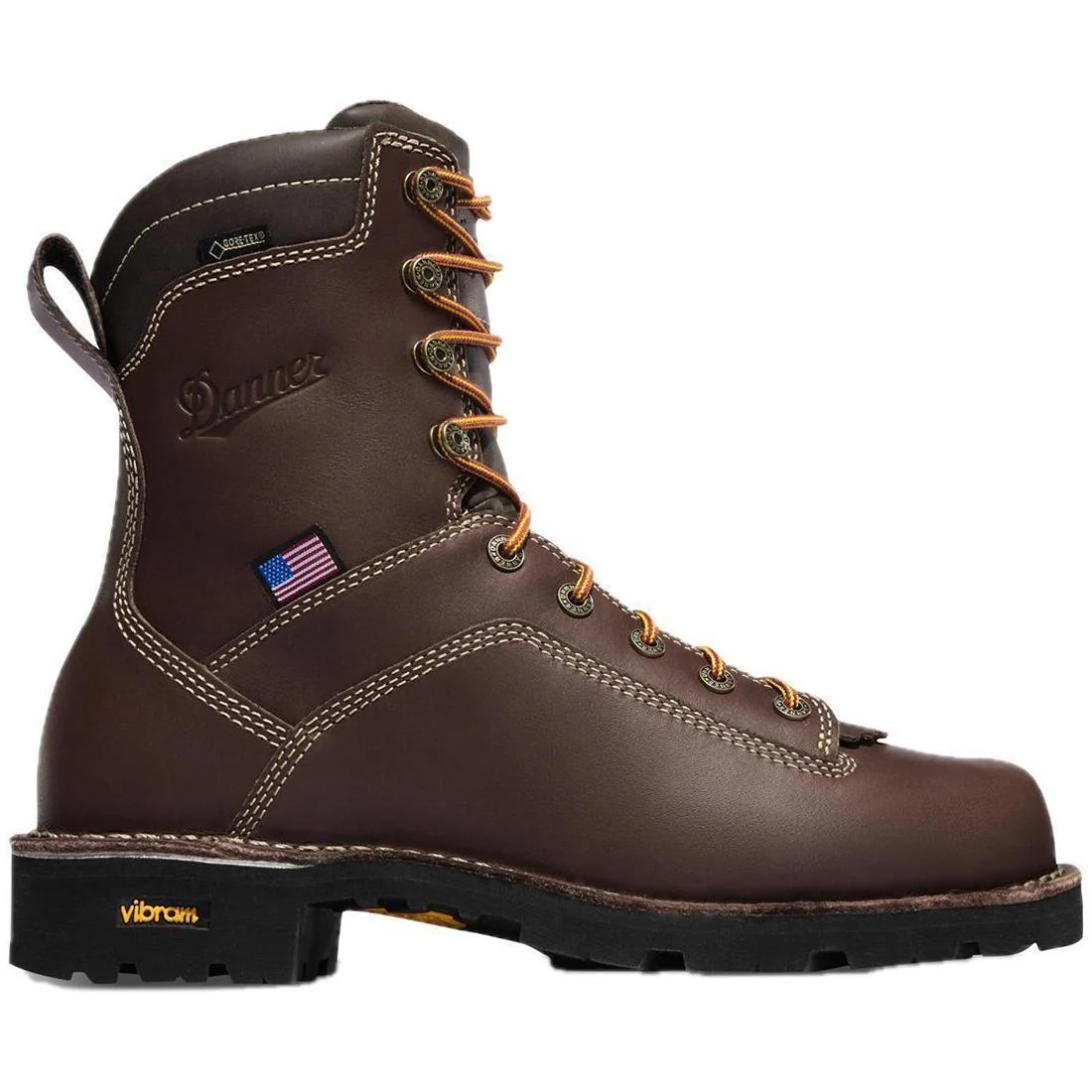 Quarry USA 8" Alloy Toe Work Boot Brown