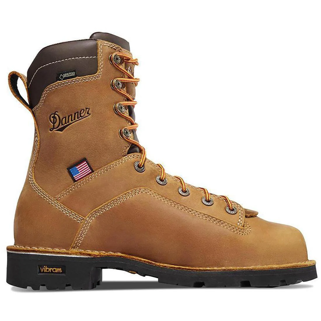 Quarry USA 8" Soft Toe Work Boot Distressed Brown