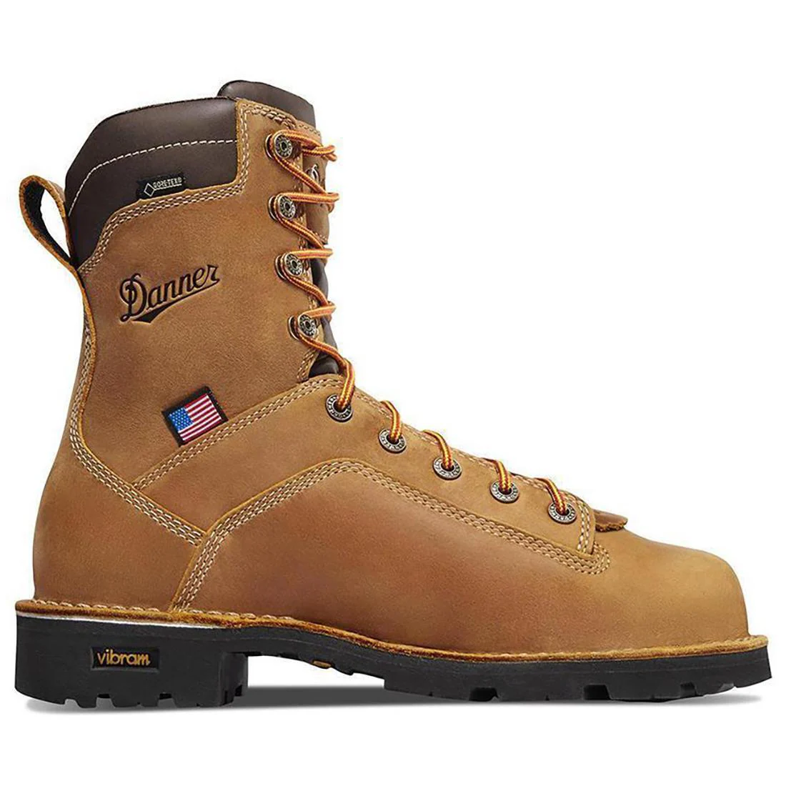 Quarry USA 8" 400G Nano Toe Work Boot Distressed Brown