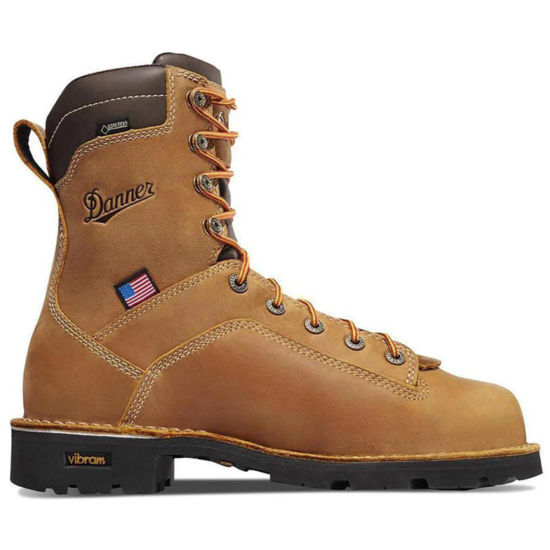 Quarry USA 8" Alloy Toe Work Boot Distressed Brown