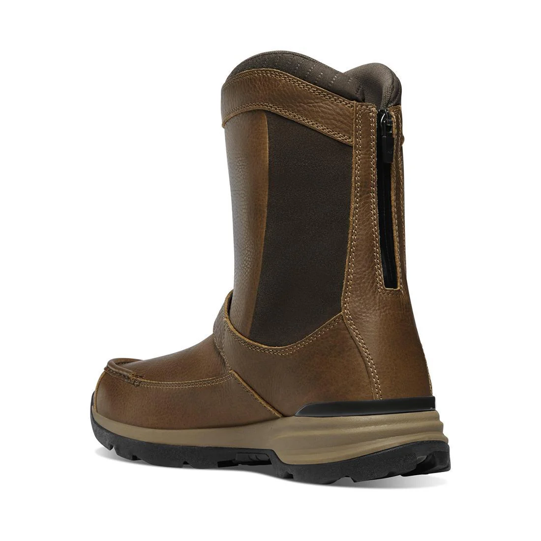 Recurve Rear-Zip 10" Moc-Toe Boot Light Brown - Image 5