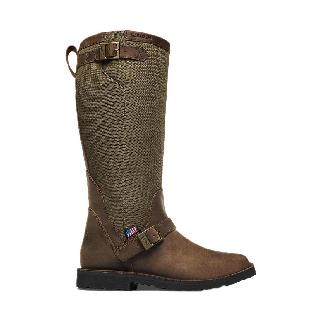 San Angelo Snake Square Toe Boot 17" Brown