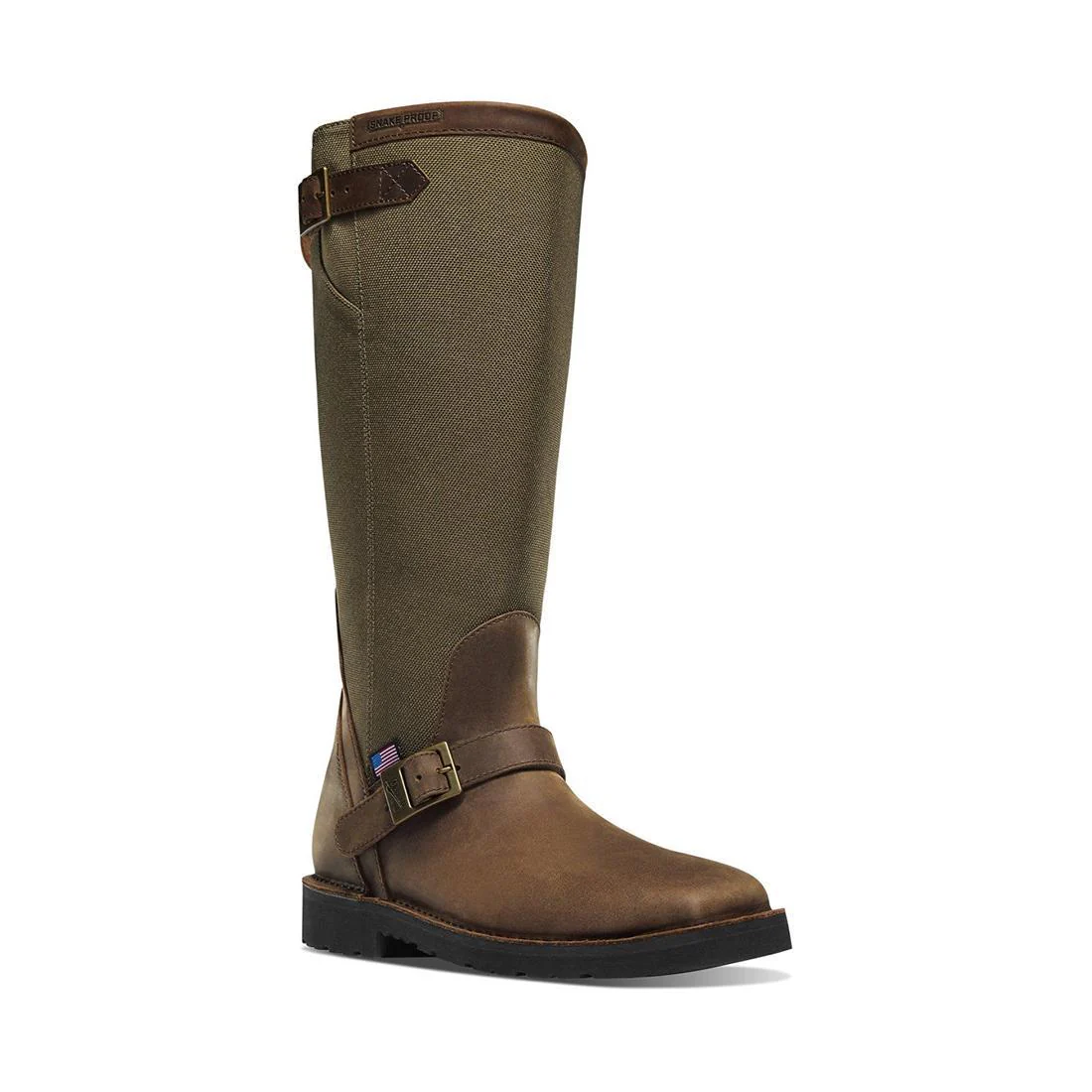 San Angelo Snake Square Toe Boot 17" Brown - Image 2