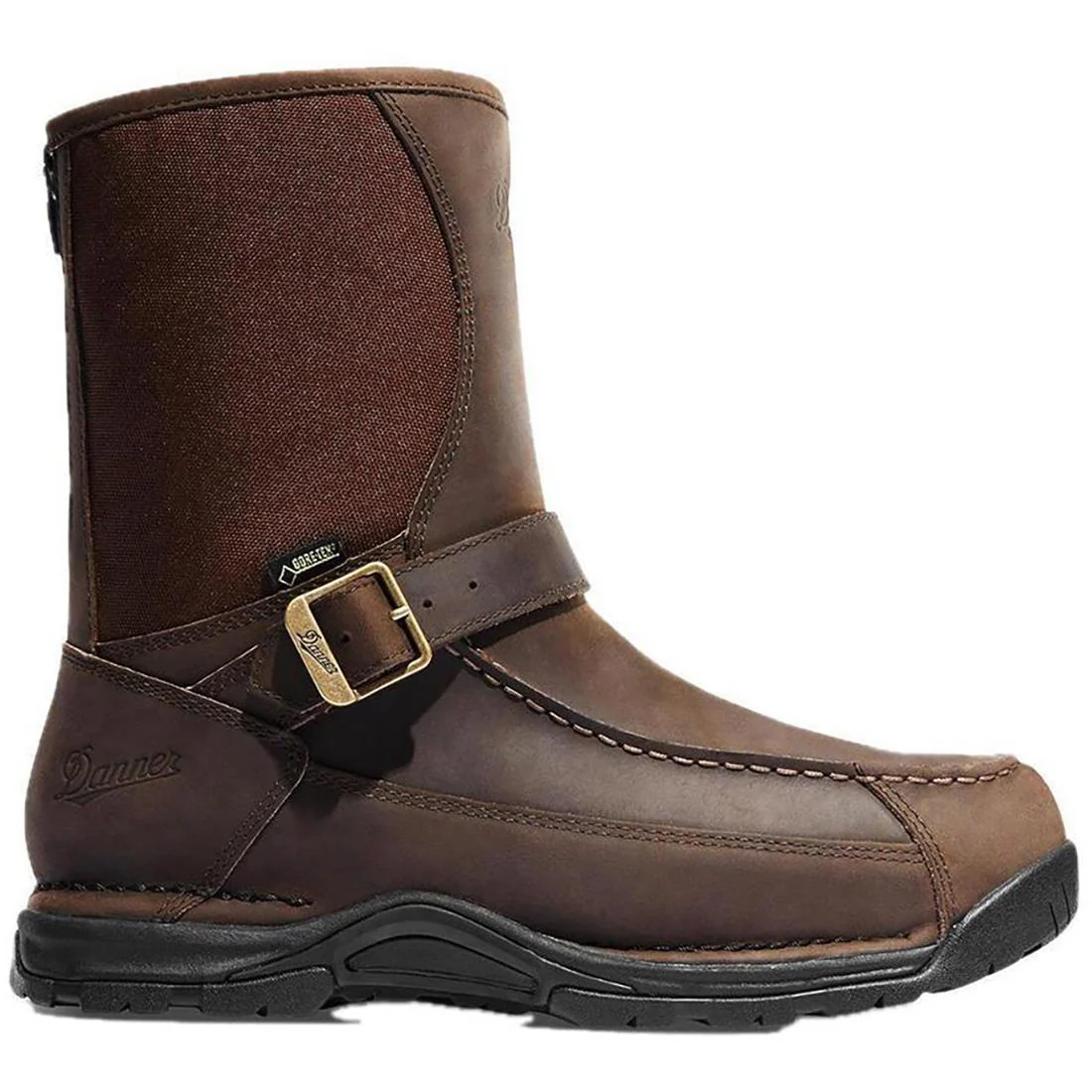 Sharptail Rear-Zip 10" Boot Dark Brown