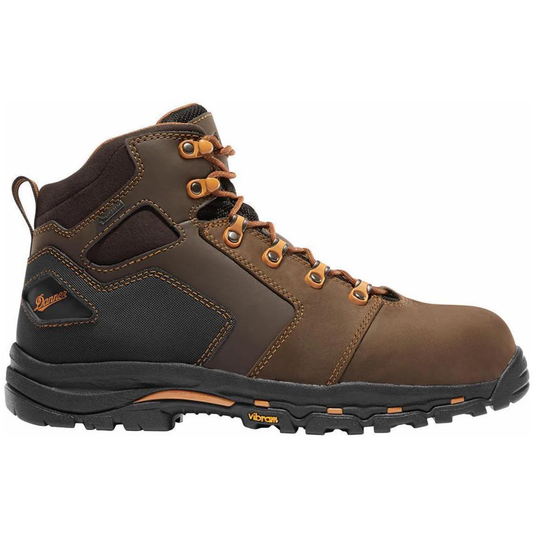 Vicious 4.5" Nano Toe Work Boot Dark Brown