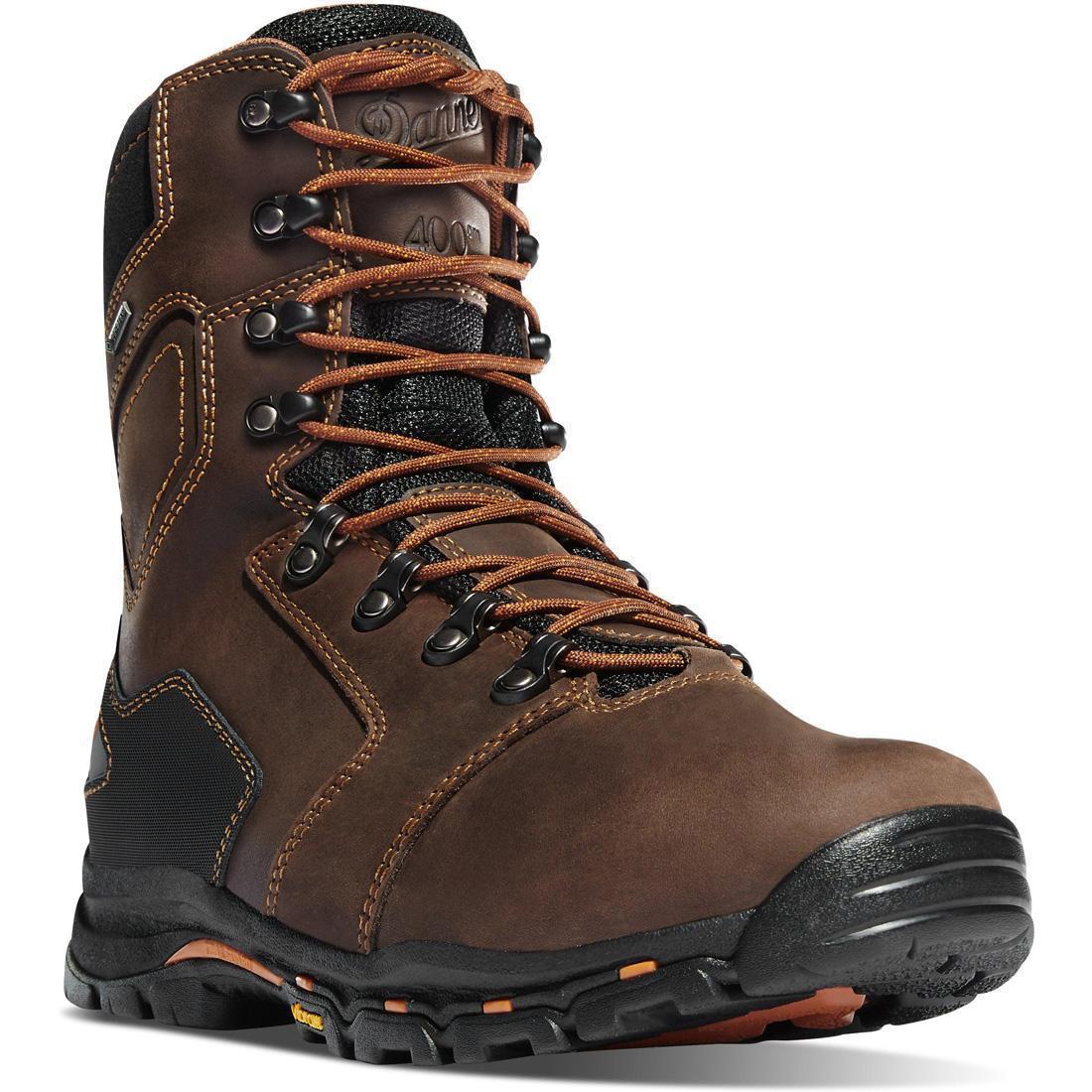 Vicious 8" 400G Nano Toe Work Boot Dark Brown - Image 2