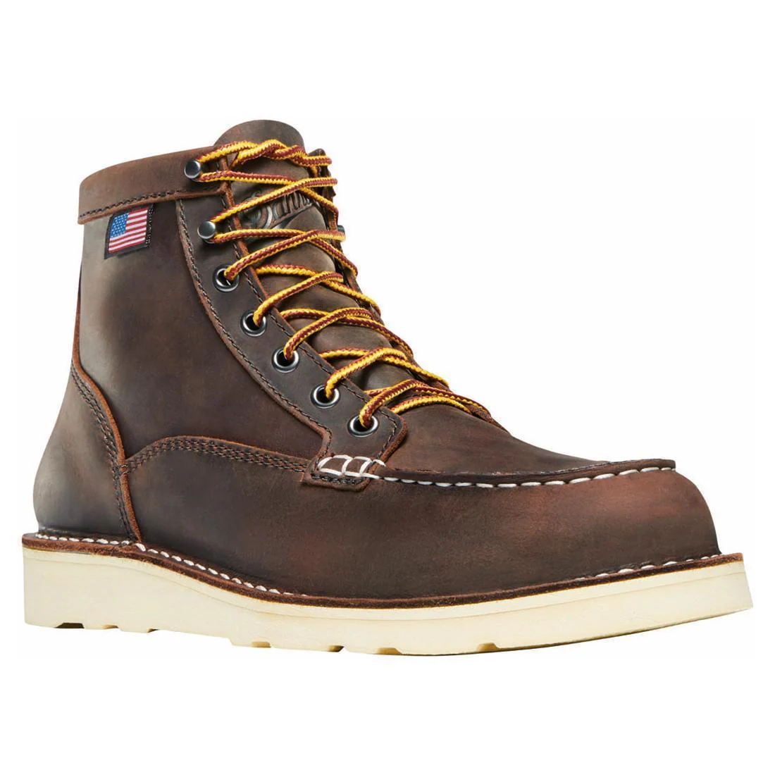 Bull Run Moc Toe Women’s 6" Soft Toe Work Boot Brown - Image 2