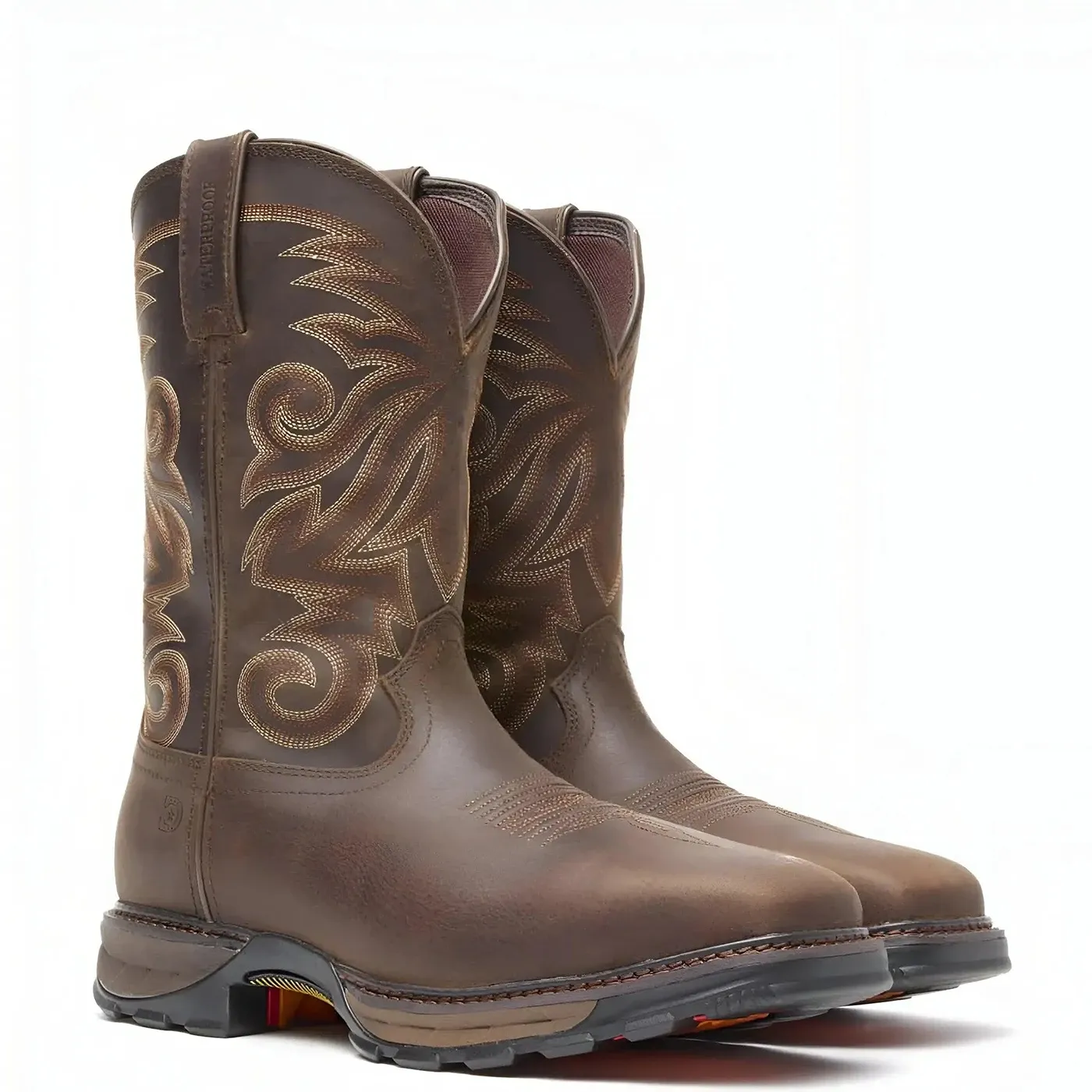 Maverick XP Steel Toe Waterproof Western Work Boot Brown - Image 2