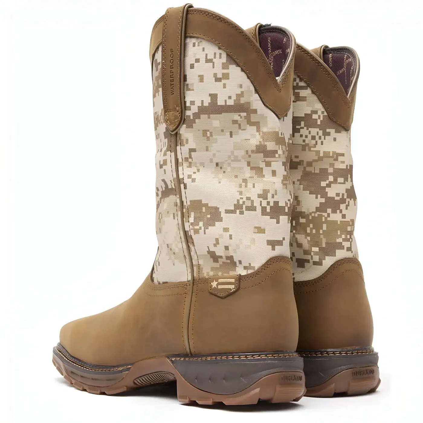 Maverick XP Steel Toe Waterproof Western Work Boot Desert Camo - Image 2