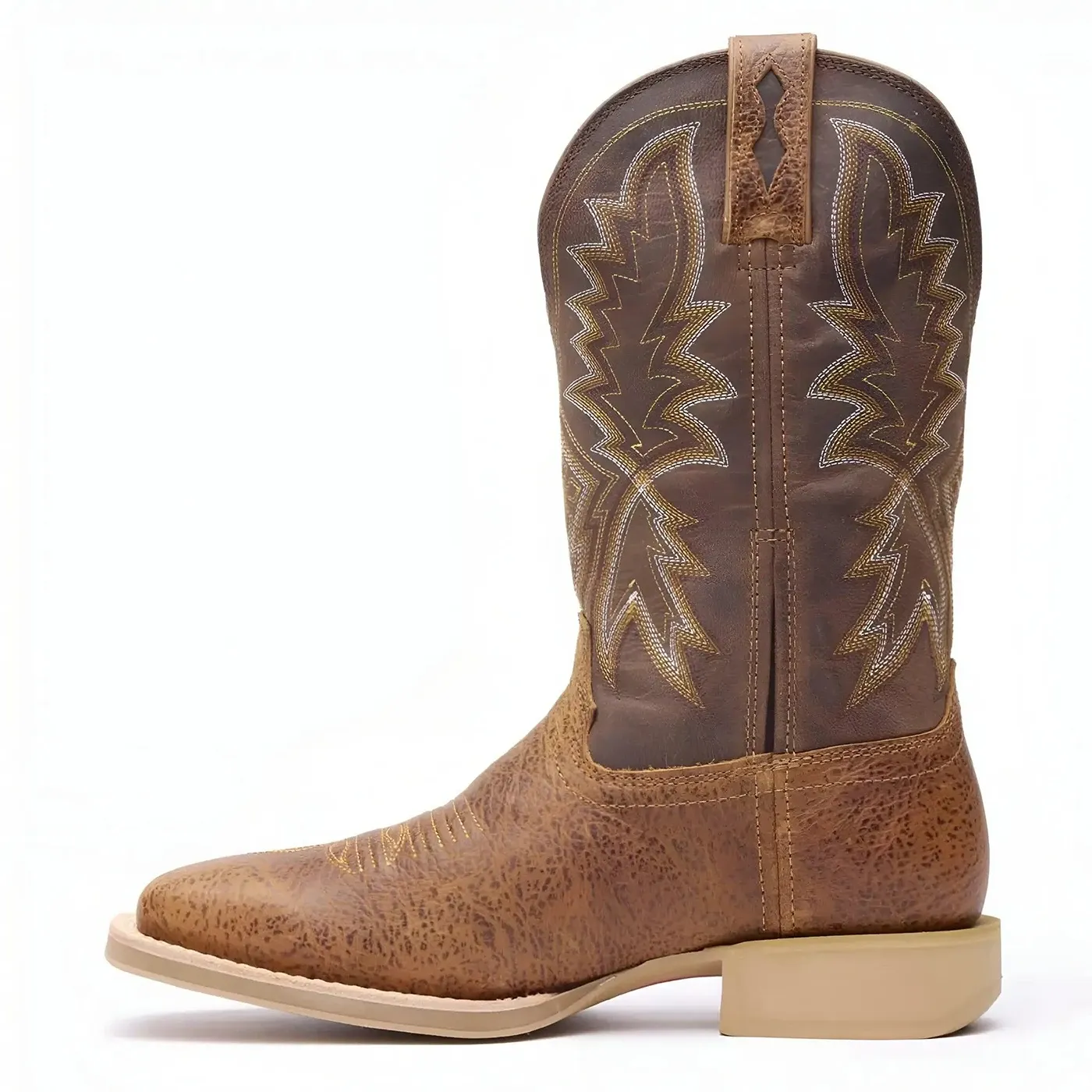 Rebel Pro Lite Rustic Tan & Tobacco Western Boot - Image 4