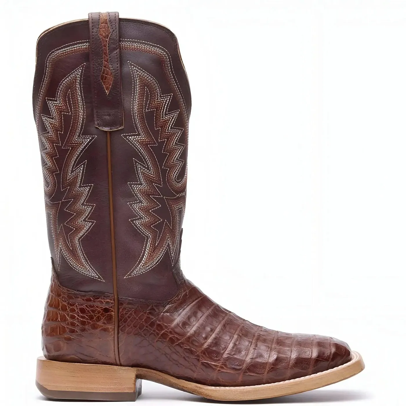 PRCA Collection Caiman Belly Western Boot