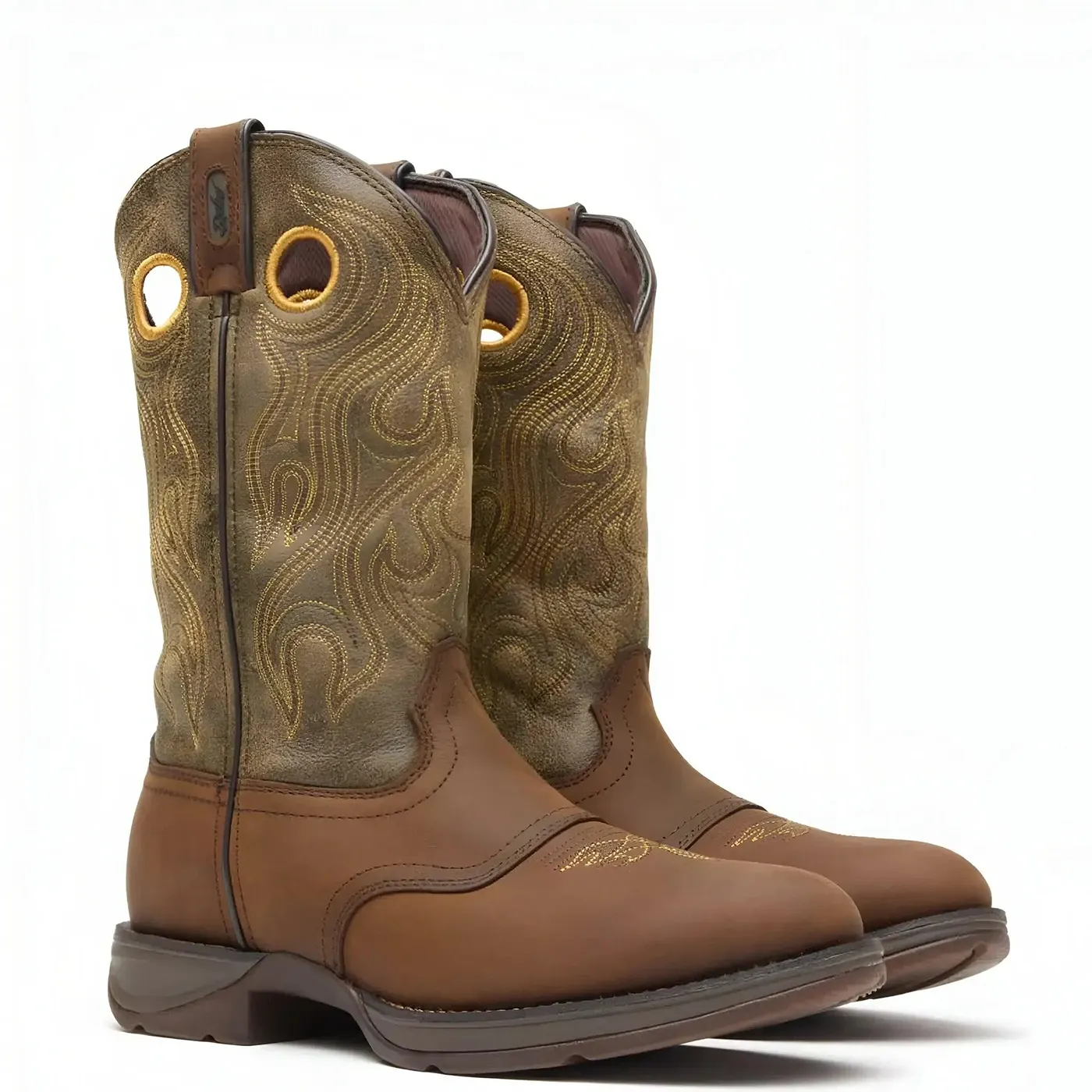 Rebel™ by Durango® Distressed Brown Saddle Western Boot - Image 2