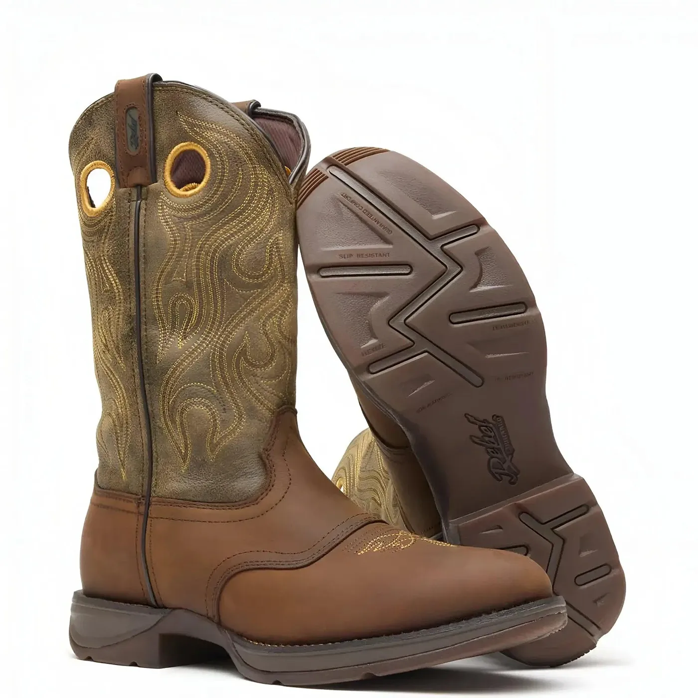 Rebel™ by Durango® Distressed Brown Saddle Western Boot - Image 5