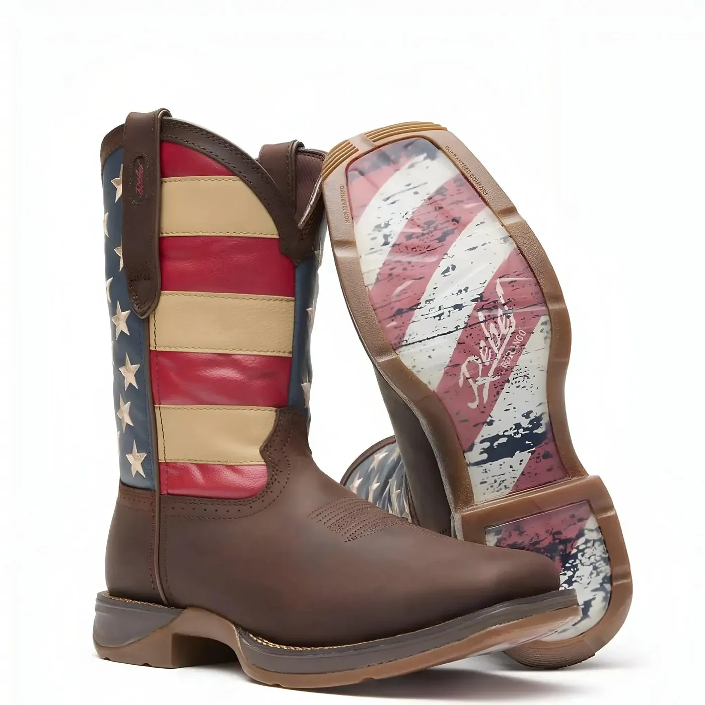 Rebel Patriotic Pull-On Western Flag Boot - Image 4