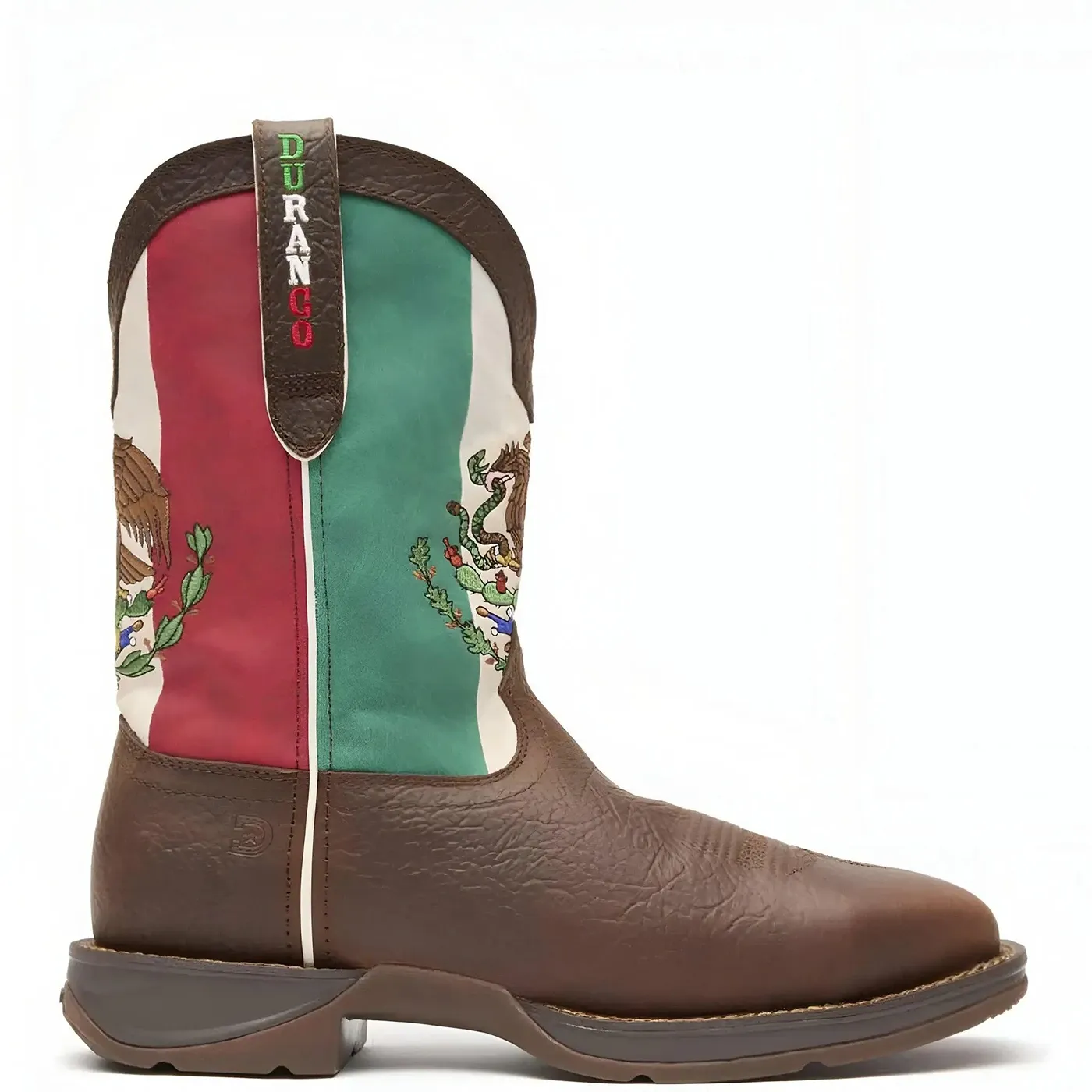 Rebel Steel Toe Mexico Flag Western Boot