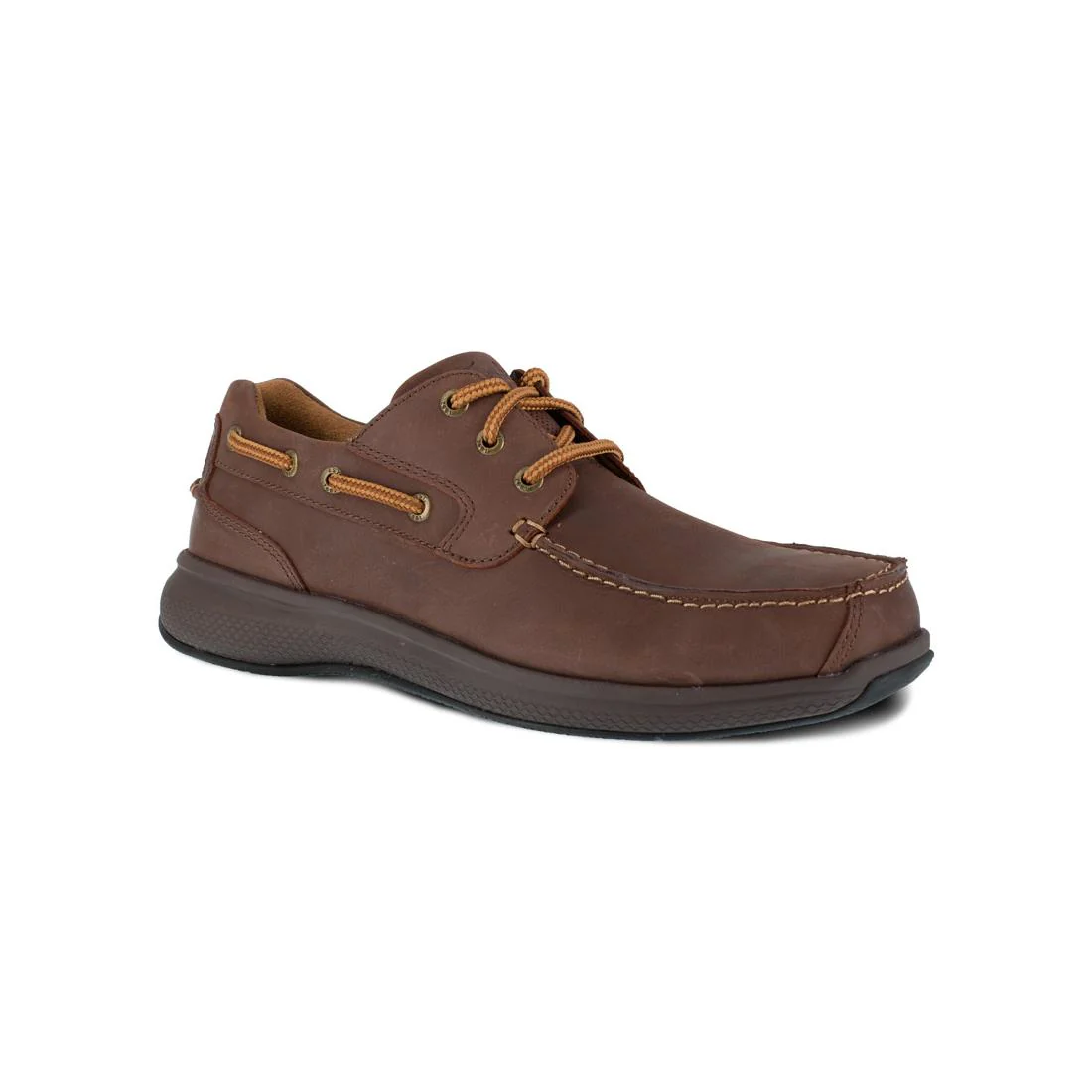 Bayside Steel-Toe Boat Work Shoe Brown - Image 2